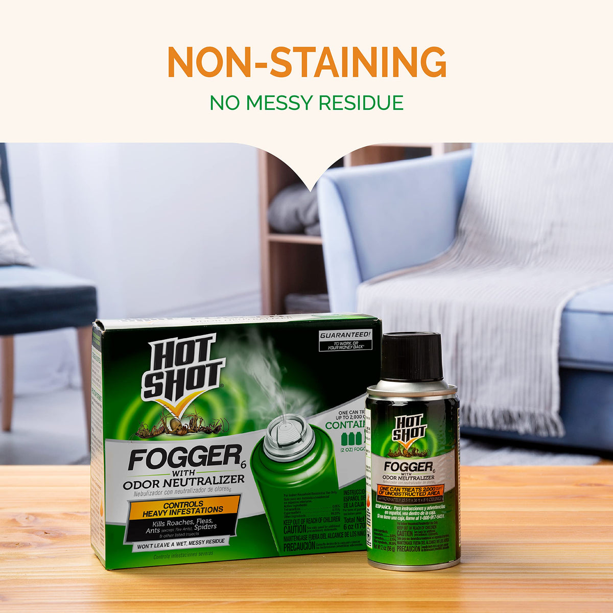 Fogger with Odor Neutralizer 6 Count 2 Ounce Cans 2 Pack Z7208