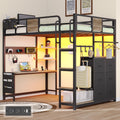 Twin Loft Bed with Storage and 6 Drawers K488813