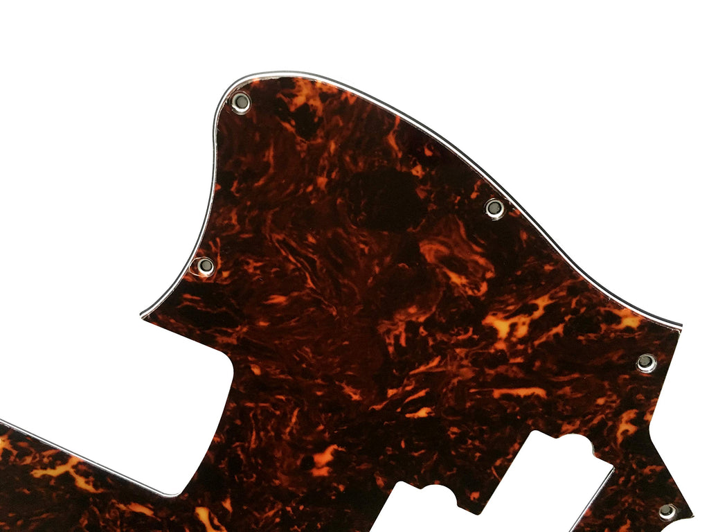 4 Ply Brown Tortoise Short Scale Guitar Pickguard L7742