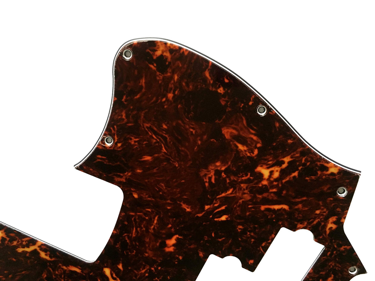 4 Ply Brown Tortoise Short Scale Guitar Pickguard L7742