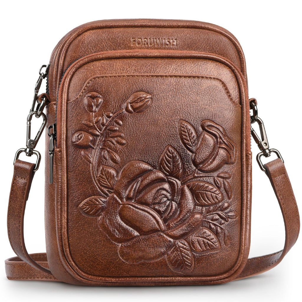 Small RFID Leather Crossbody Bag X498613