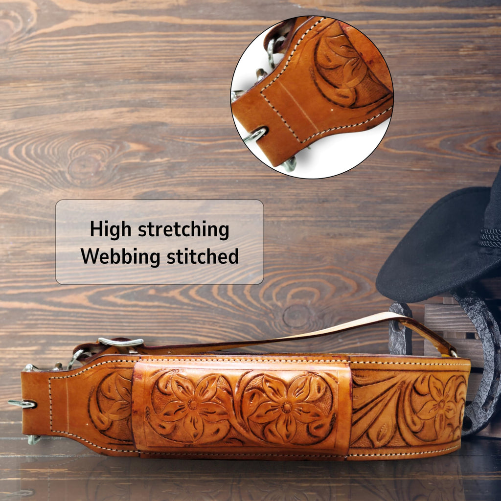 Western Leather Horse Saddle Girth Cinch Belt A156476