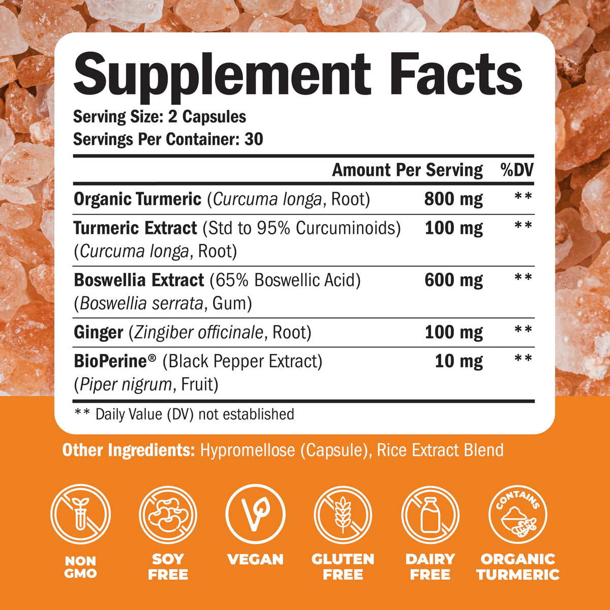 Turmeric Curcumin Supplement with Boswellia Serrata Extract R694