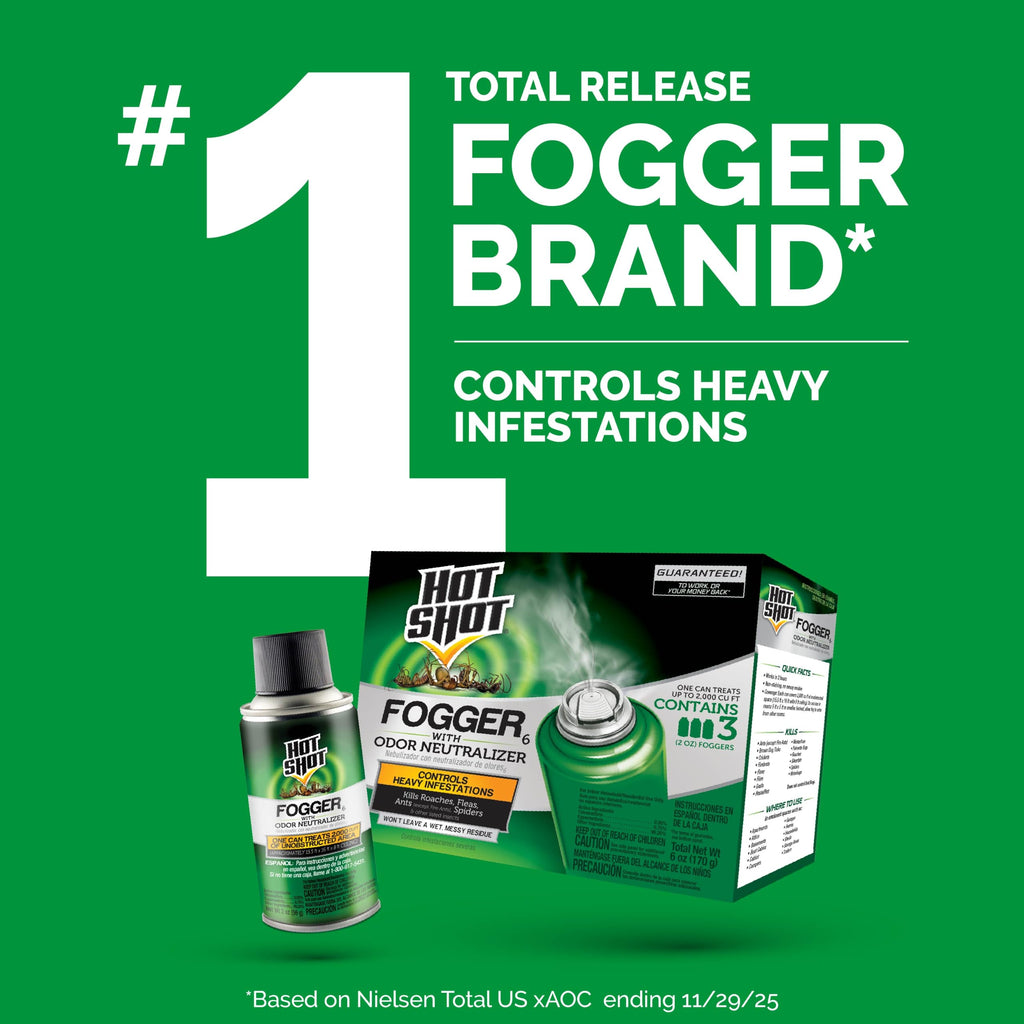 Fogger with Odor Neutralizer 6 Count 2 Ounce Cans 2 Pack Z7208