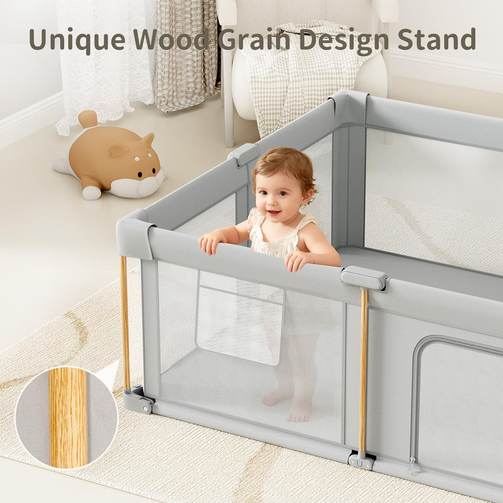 Foldable Baby Playpen with Mat E341155