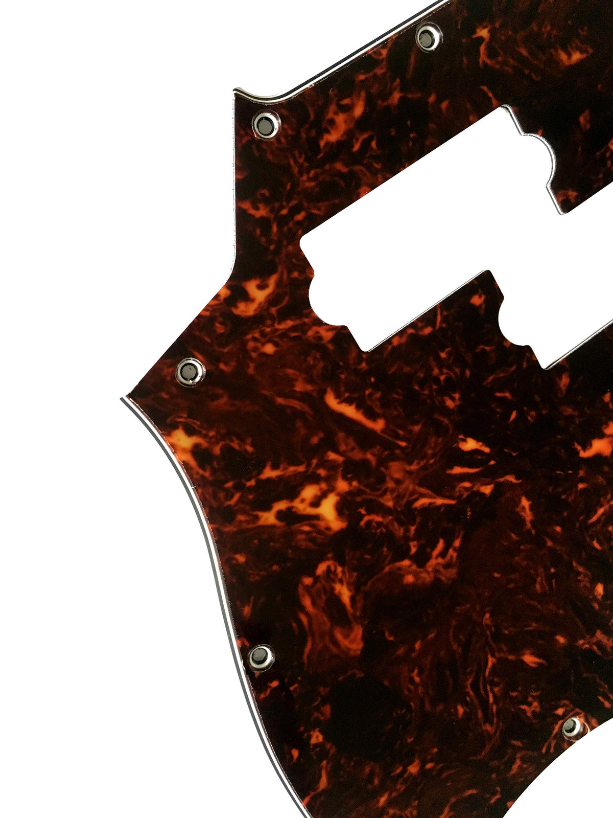 4 Ply Brown Tortoise Short Scale Guitar Pickguard L7742