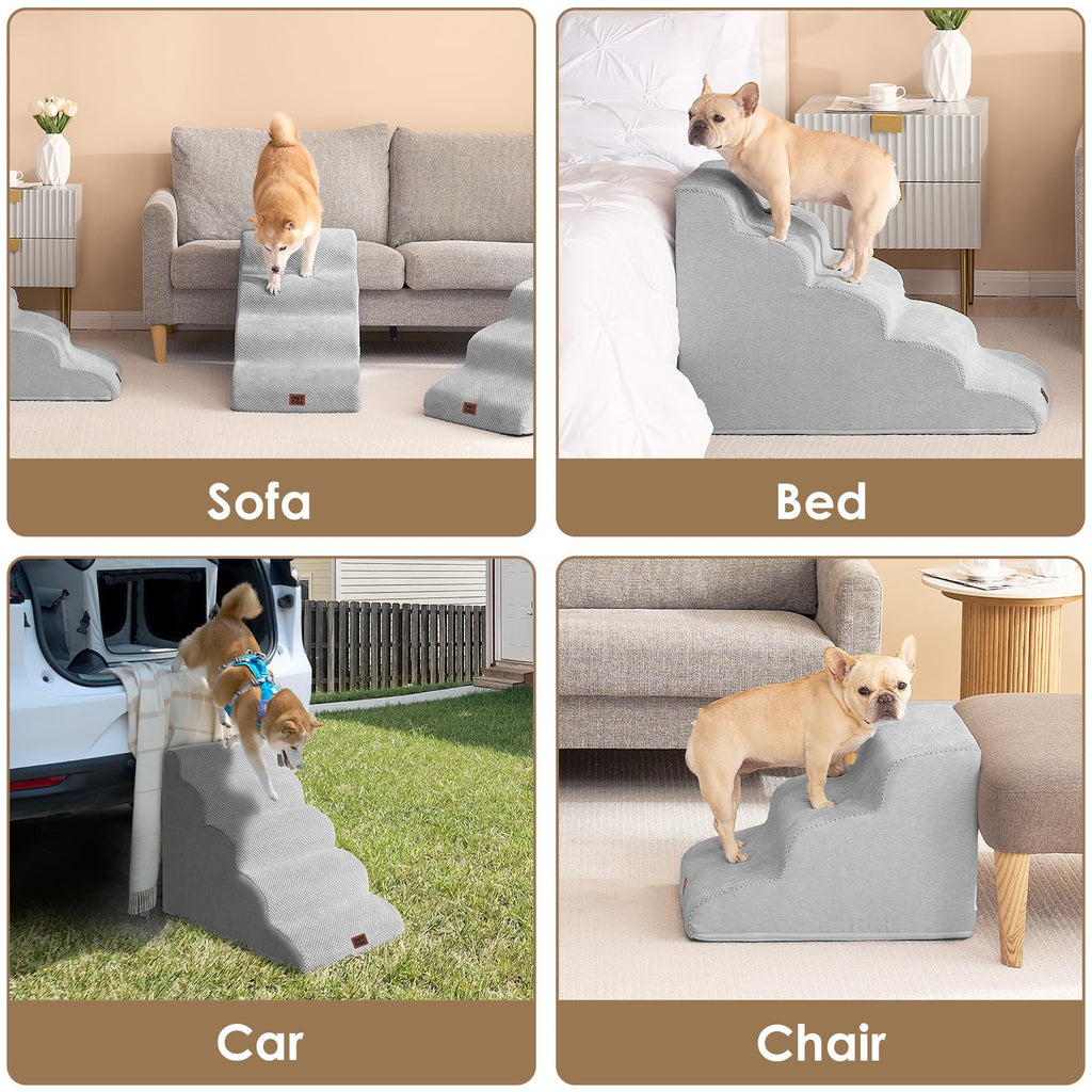 Curved Dog Stairs Ramp 4-Step W72446