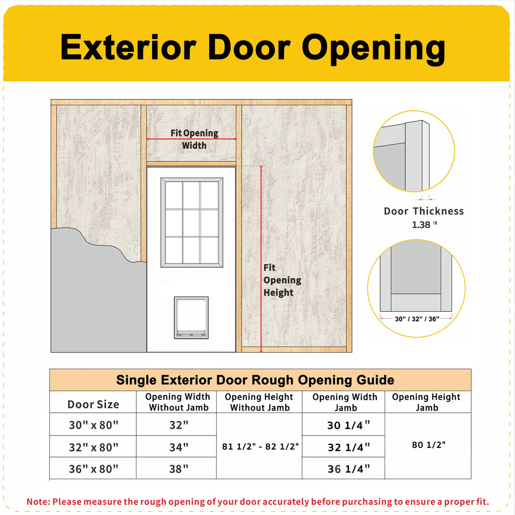 36" x 80" Front Door Slab with Prehung Door Jamb T878