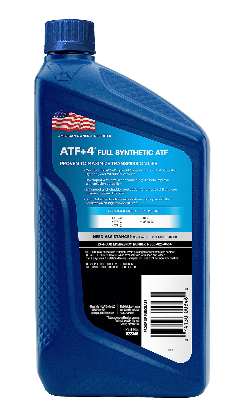 Full Synthetic Automatic Transmission Fluid 1 Quart P381