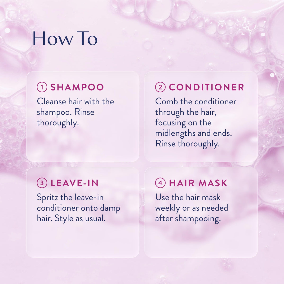 Hydrating Shampoo, Conditioner, Leave-In Conditioner & Hair Mask Bundle S5416