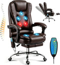 Massage Office Chair with Heat Function & Footrest S6208