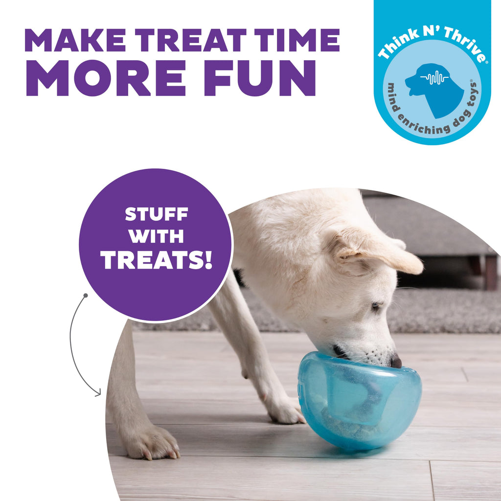 Blue Interactive Treat Dispensing Dog Toy N18473
