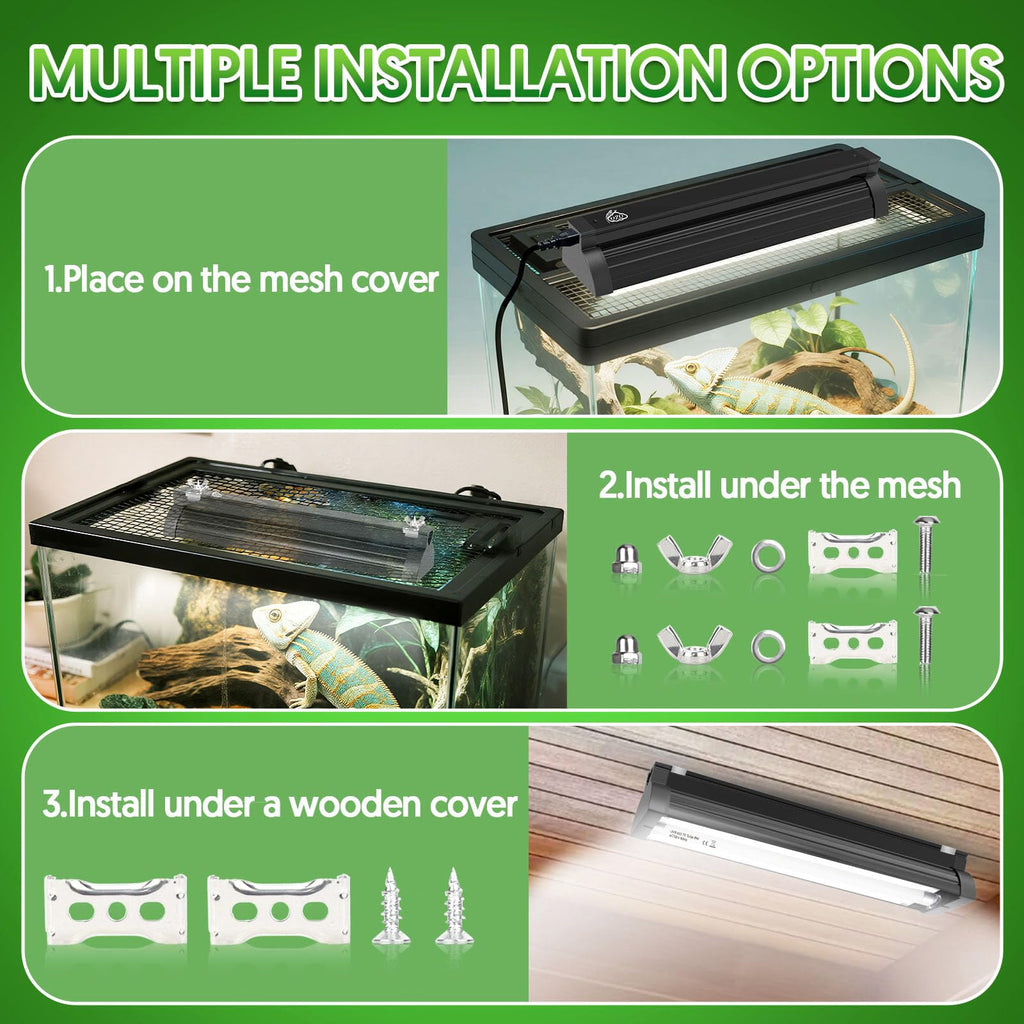 8W UVB Reptile Light Fixture Combo Kit B979885