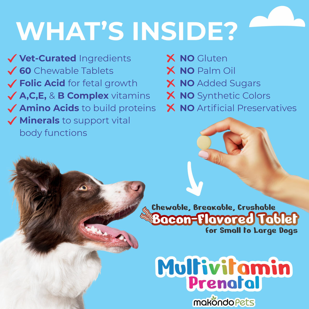 Dog Prenatal Vitamins 60 Tabs Supplement R487