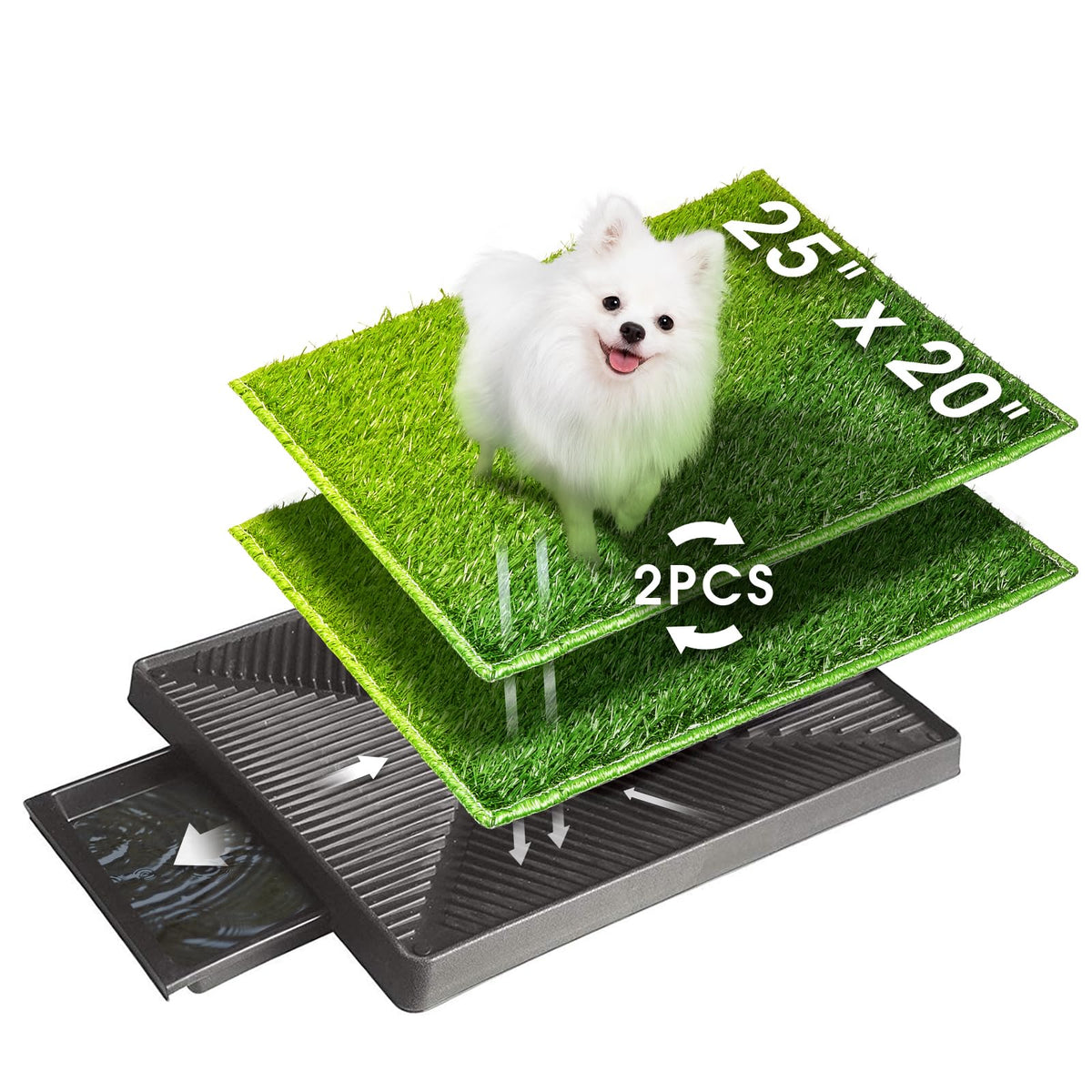 Dog Toilet Indoor Puppy Training Pad 25''x20'' E70693