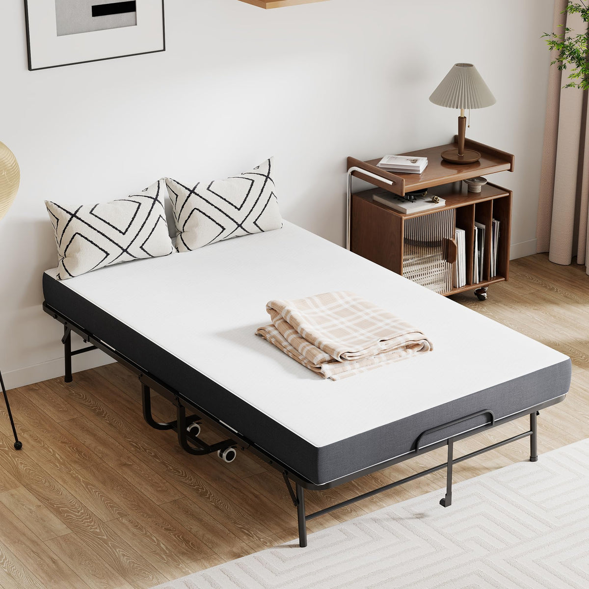 74"x 46" Folding Bed with Mattress T282