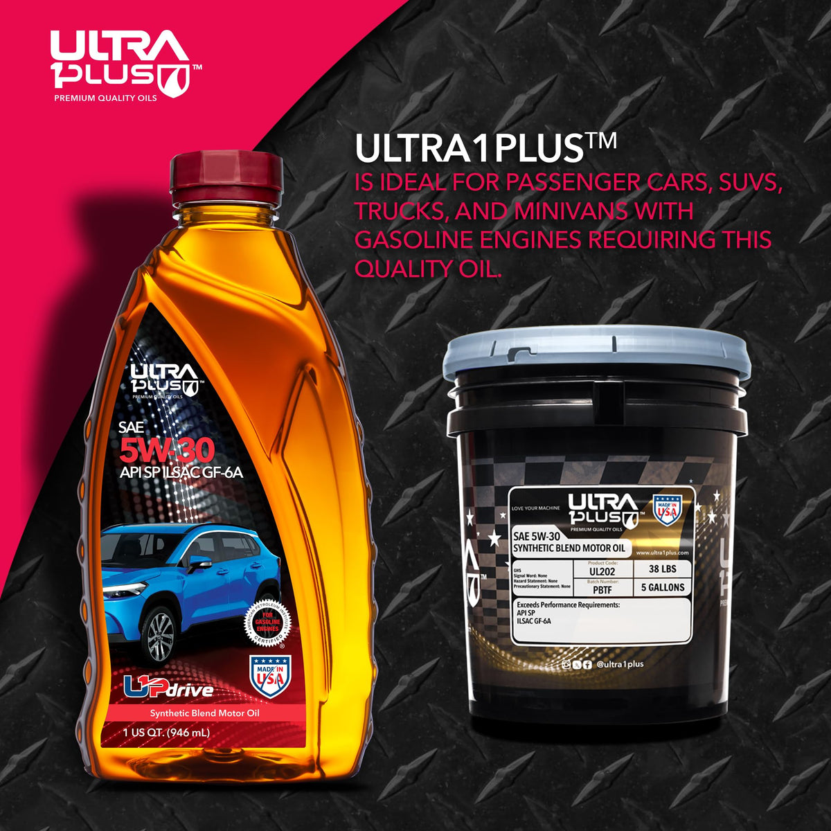 5W-30 Synthetic Blend Motor Oil M888
