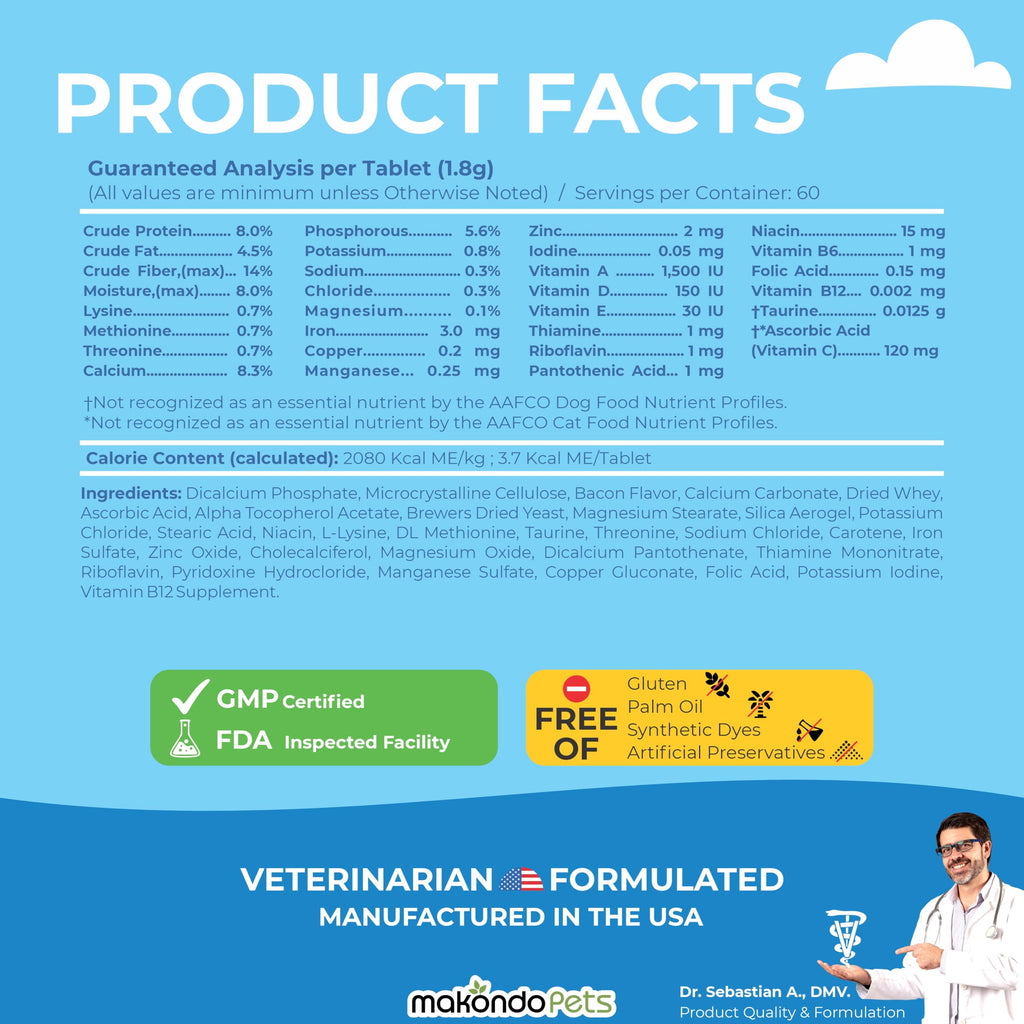 Dog Prenatal Vitamins 60 Tabs Supplement R487