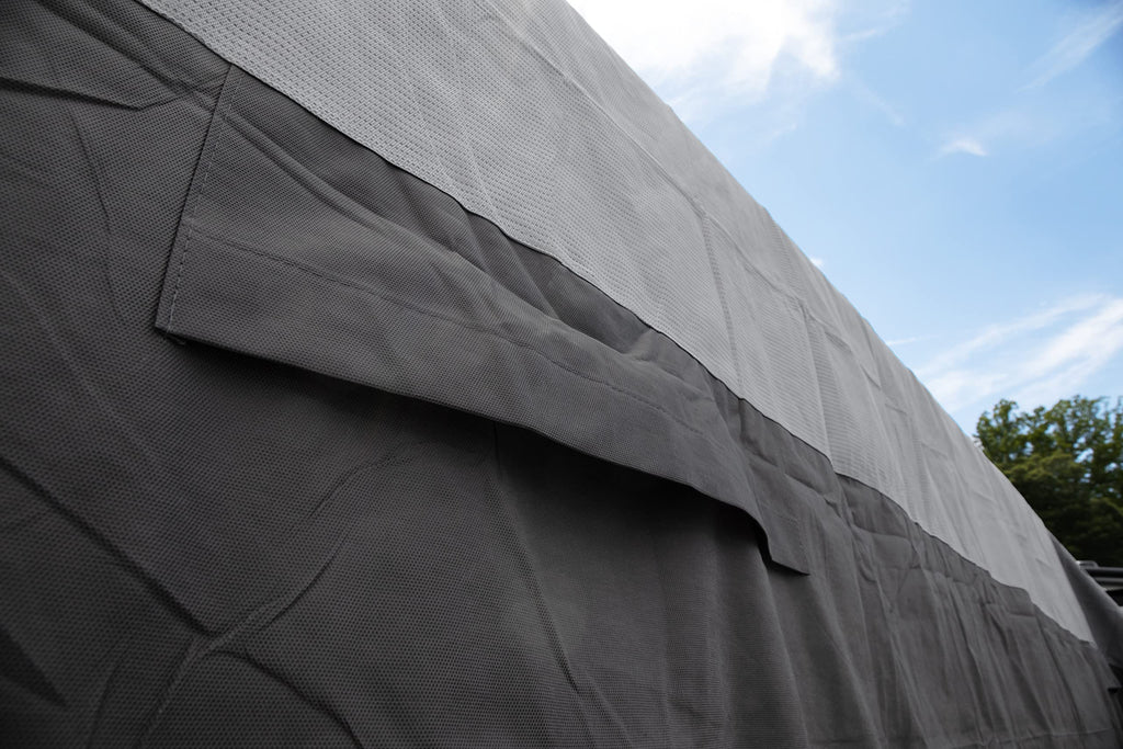 Polypropylene Camper RV Cover with Zipper Entry Doors and Air Vents U265390