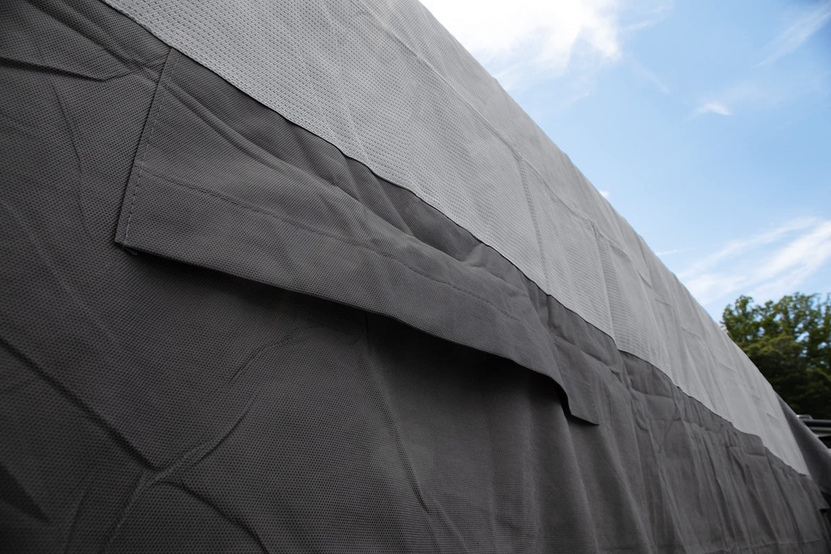 Polypropylene Camper RV Cover with Zipper Entry Doors and Air Vents U265390