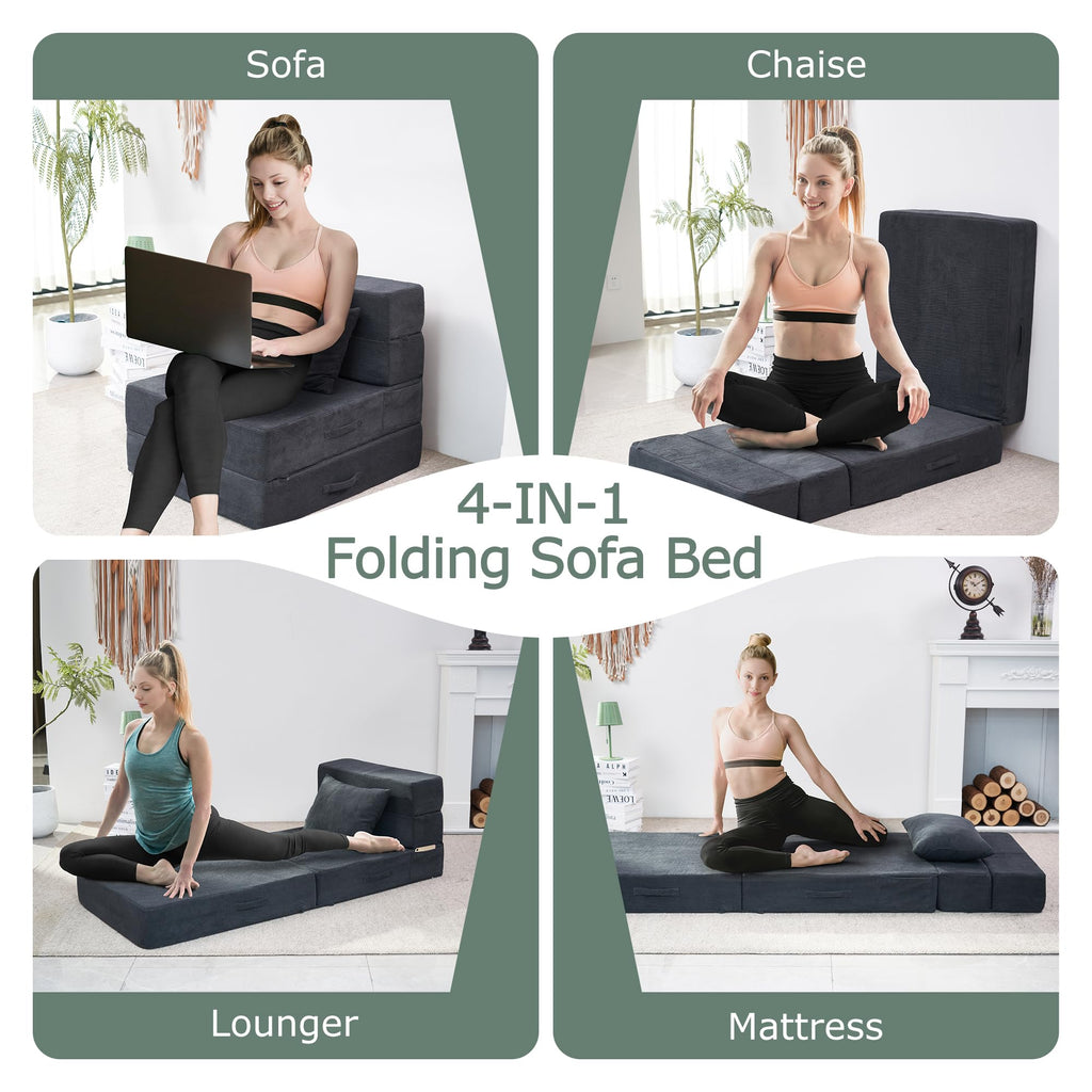 Folding Convertible Sofa Bed with Bag K9572
