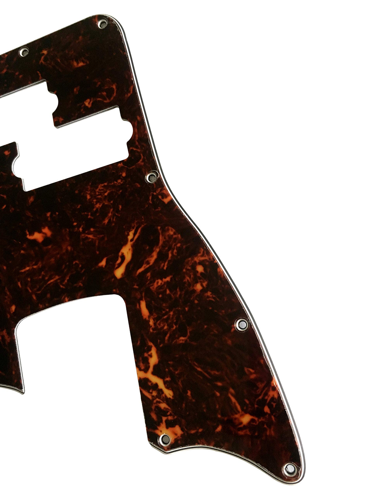 4 Ply Brown Tortoise Short Scale Guitar Pickguard L7742