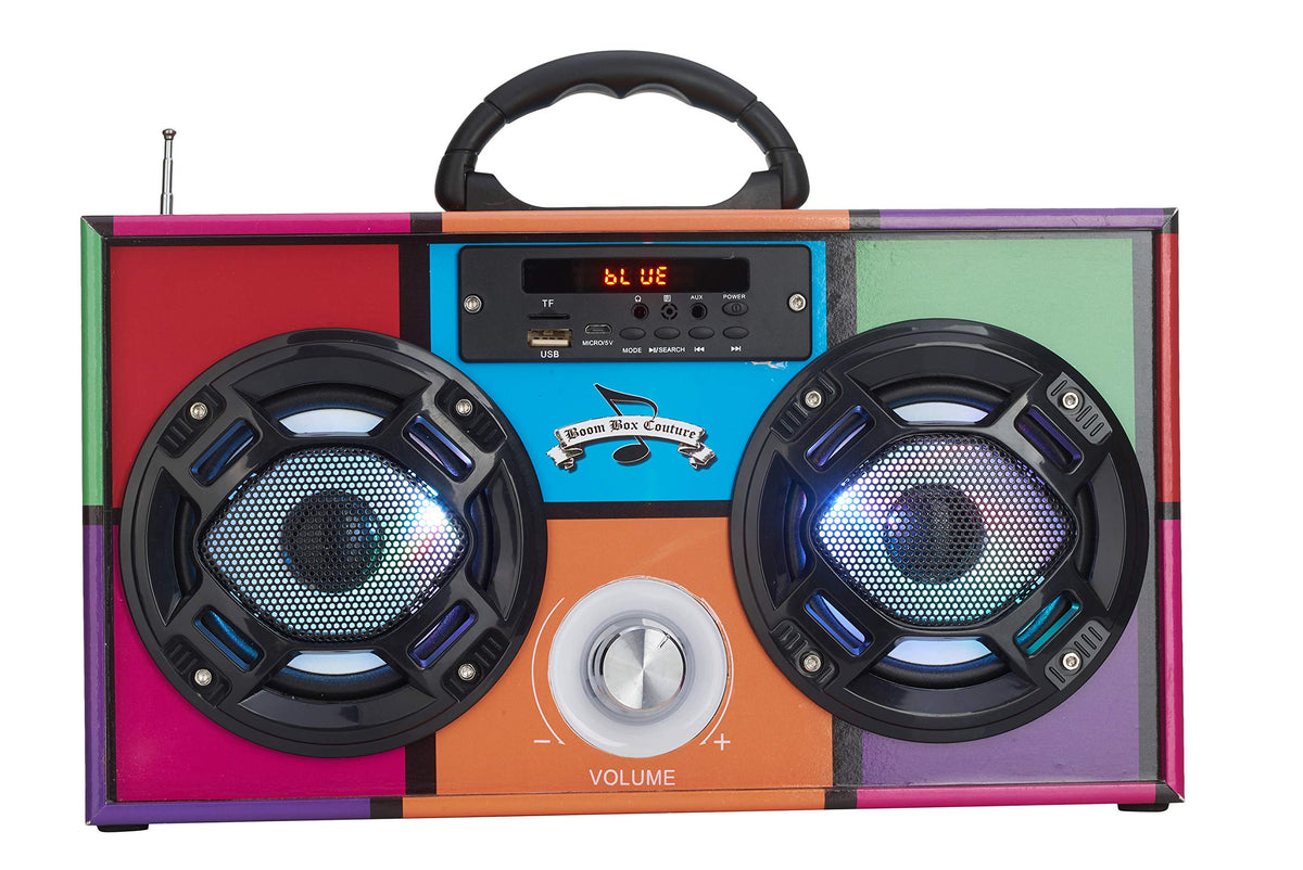 Bluetooth Speaker with FM Radio & LED Lights M80055