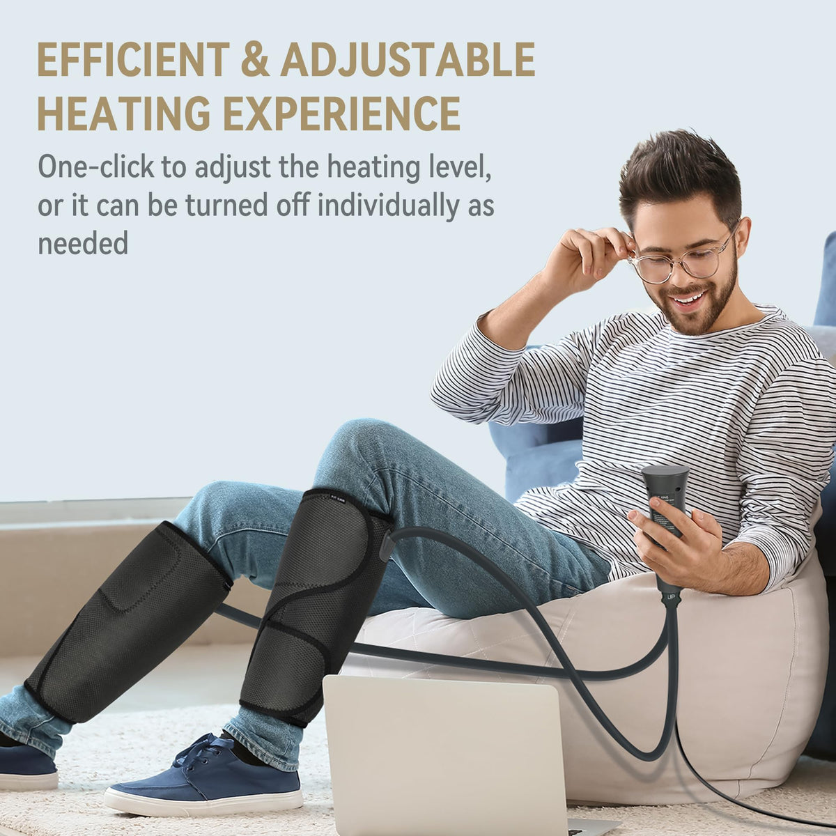 Air Compression Leg Massager with Heat U134