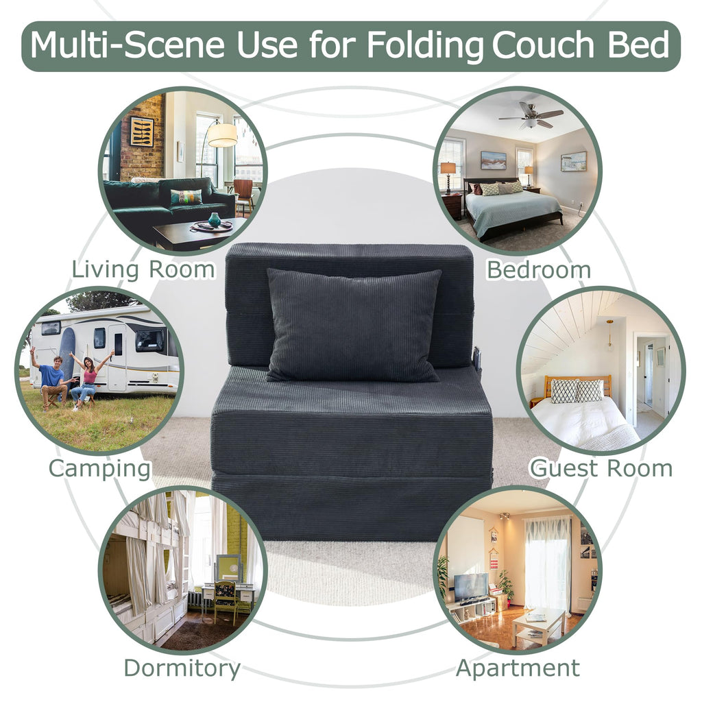 Folding Convertible Sofa Bed with Bag K9572
