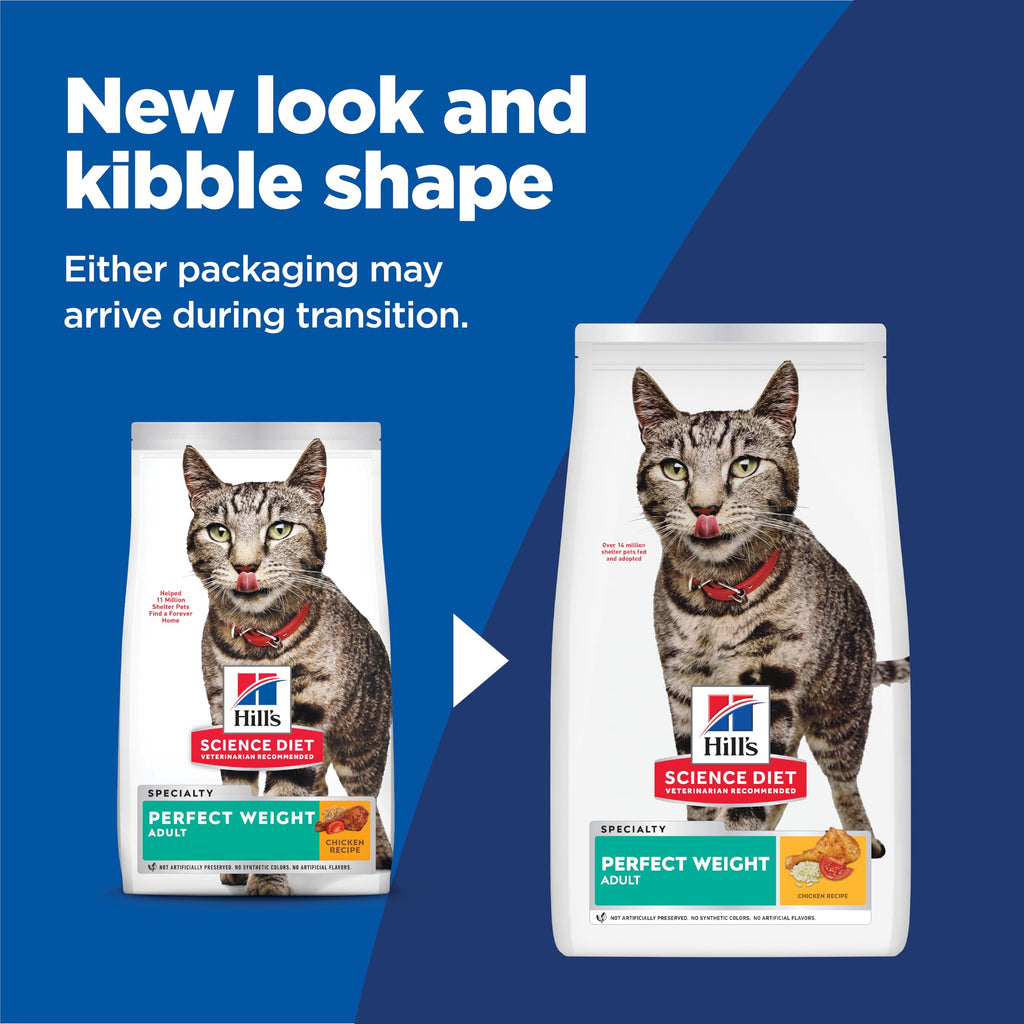 Adult Perfect Weight Dry Cat Food J8077