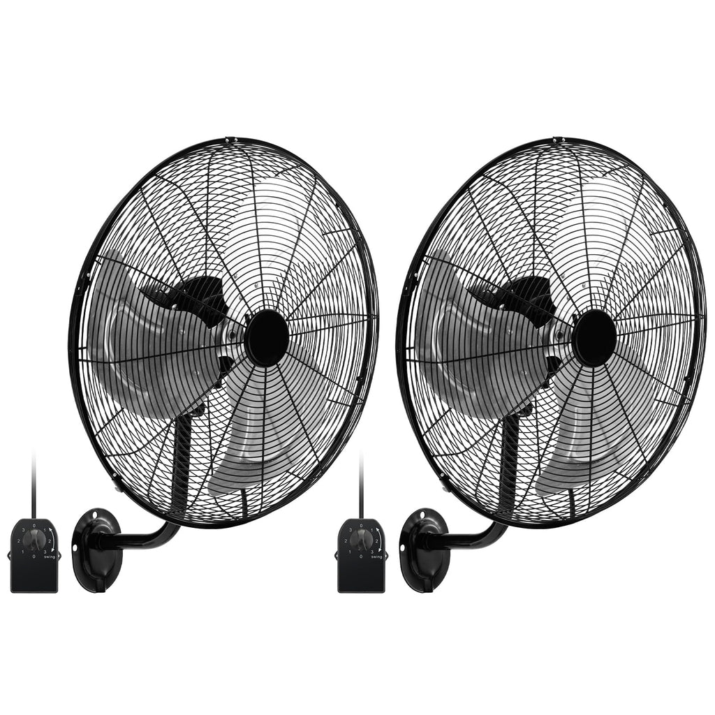20 Inch 3-Speed Oscillating Metal Wall Fan R5252
