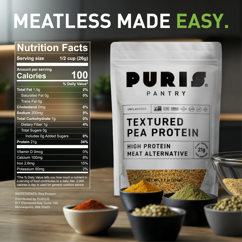 Textured Pea Protein 21g 5 lb Bulk U4233