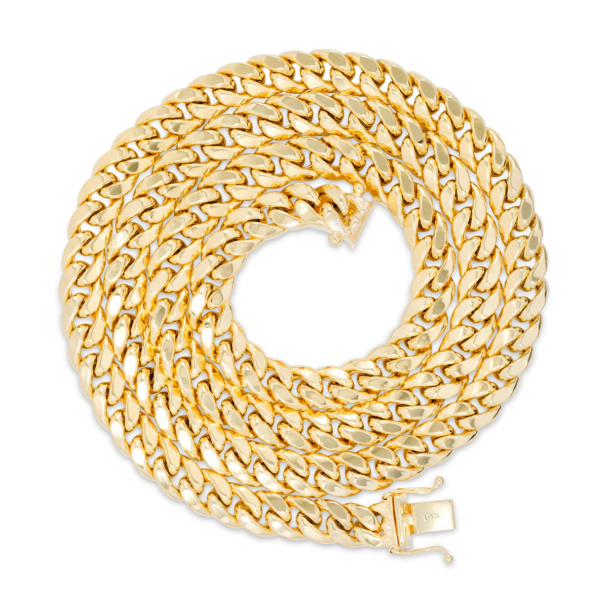 10k Yellow Gold Cuban Link Chain Necklace Y943870