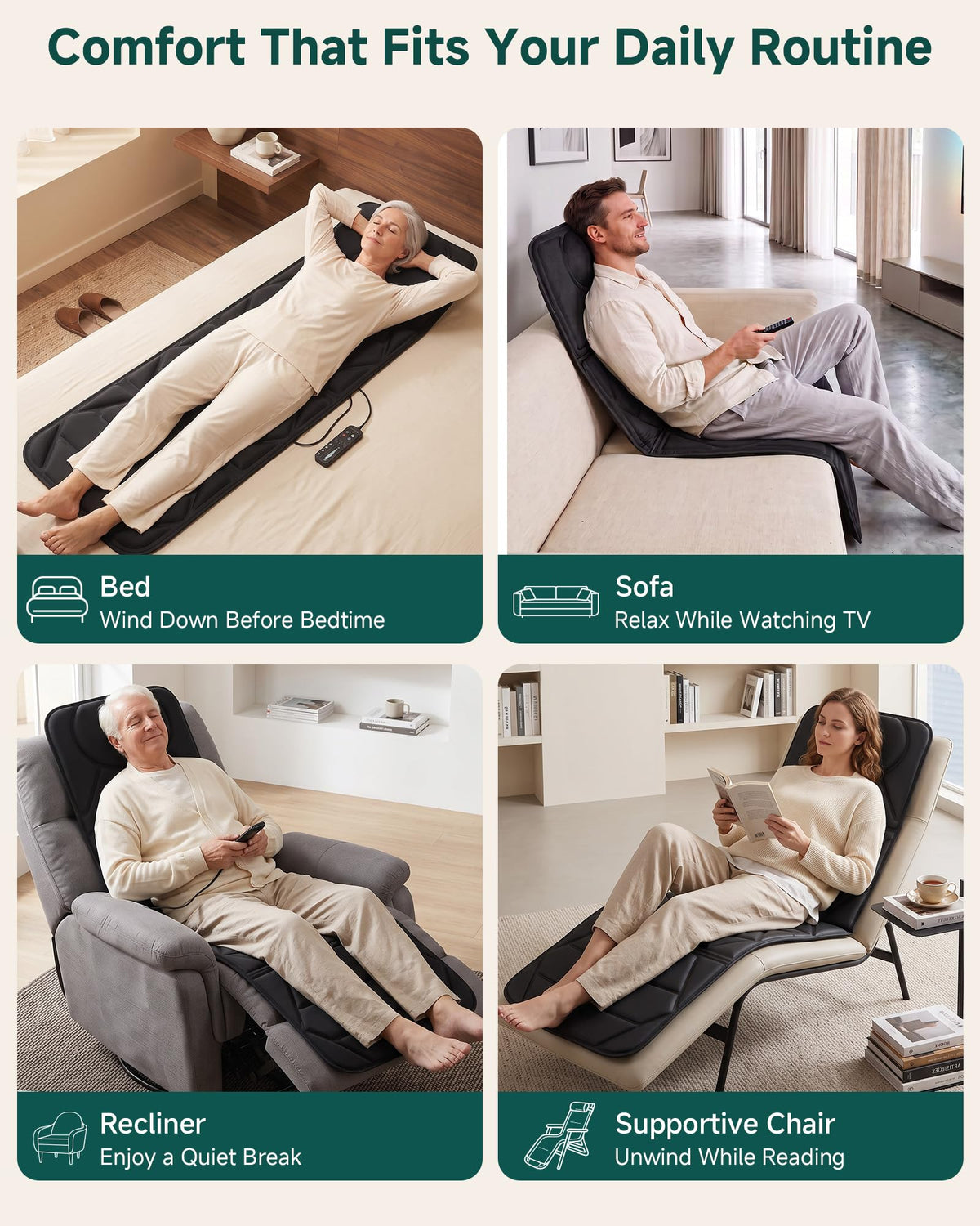 Full Body Massage Mat with Heat O518796