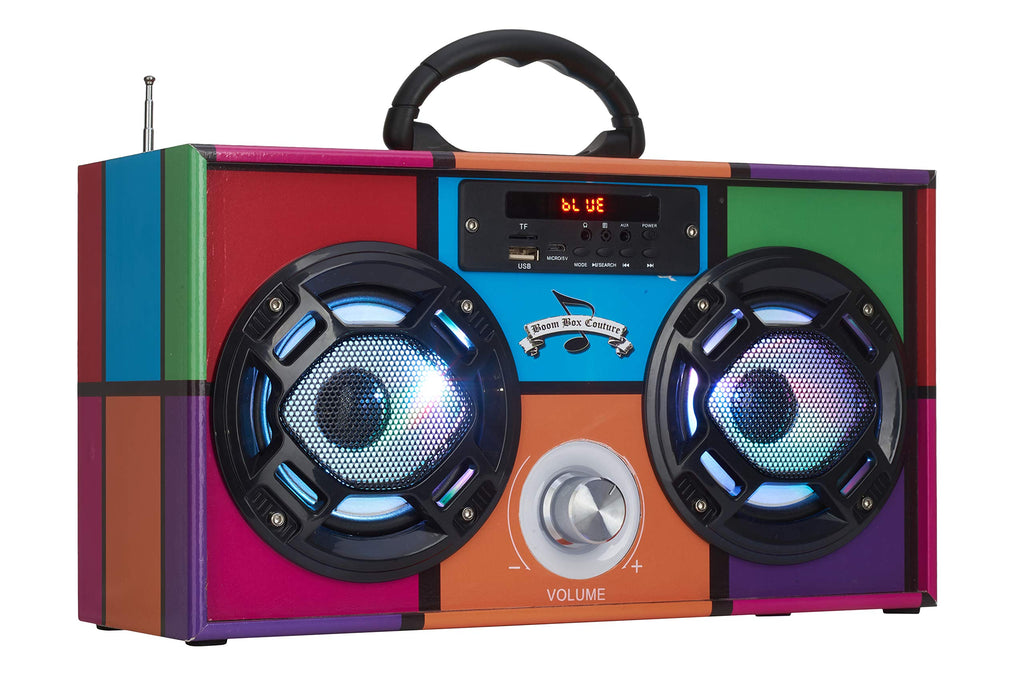 Bluetooth Speaker with FM Radio & LED Lights M80055