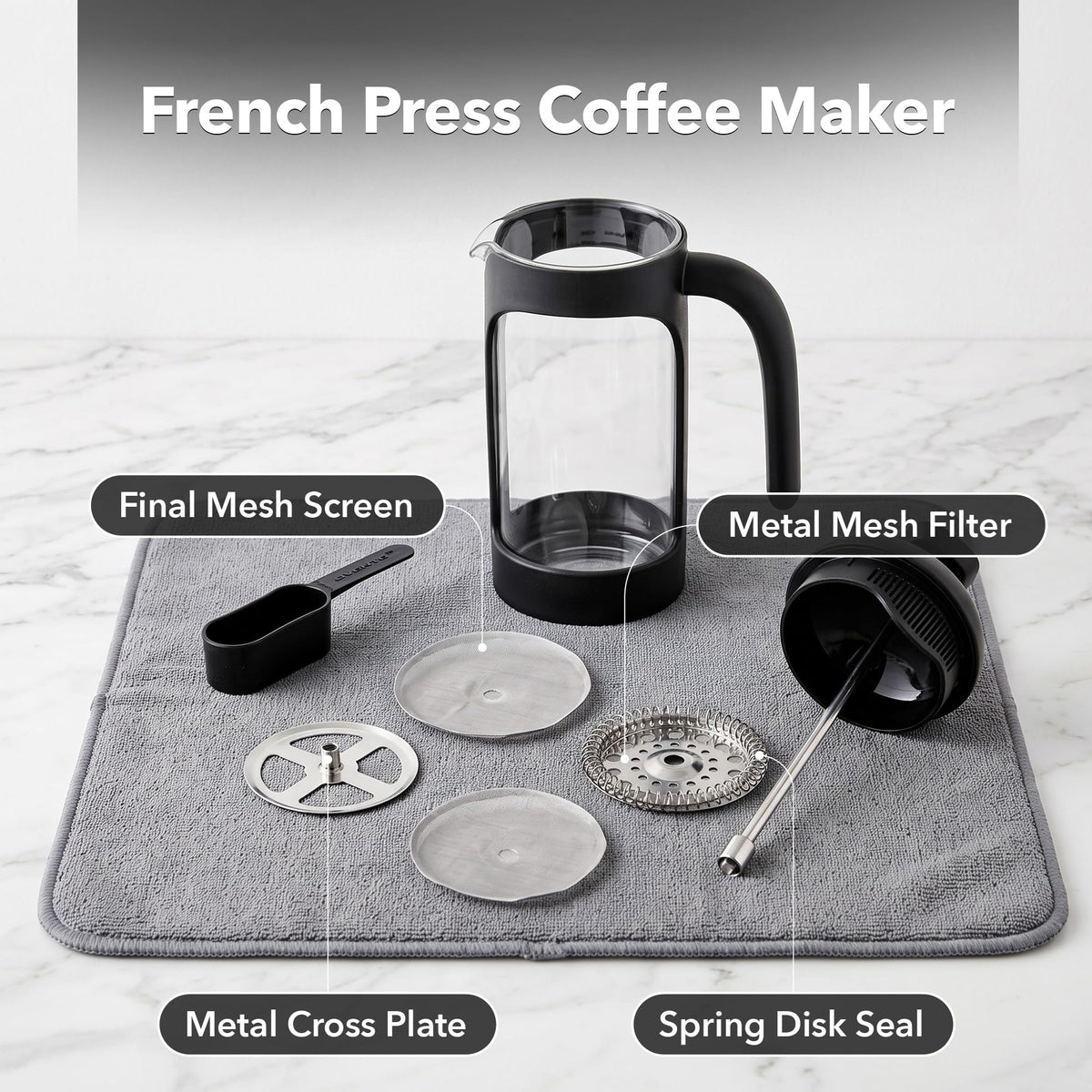 12oz French Press Coffee Maker F38251