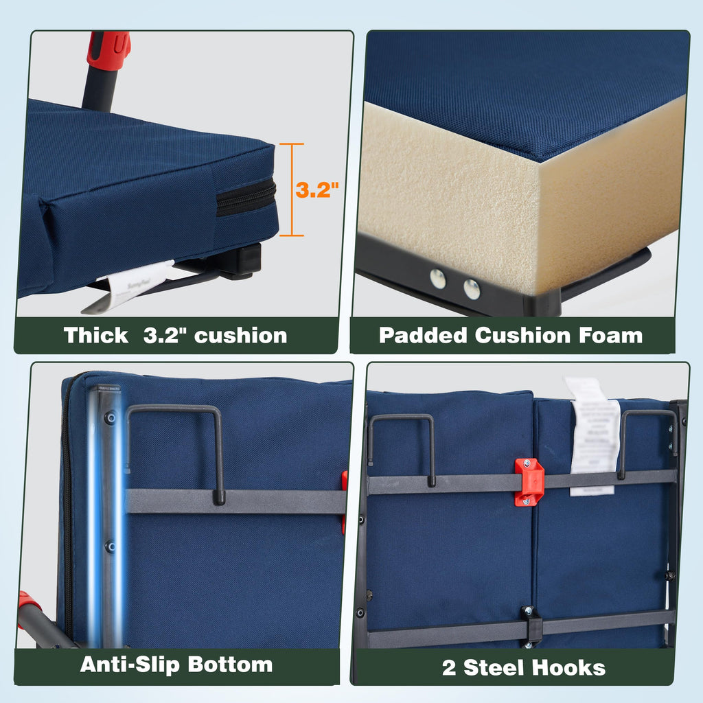 Folding Stadium Seats with Back Support and Cushion I737848