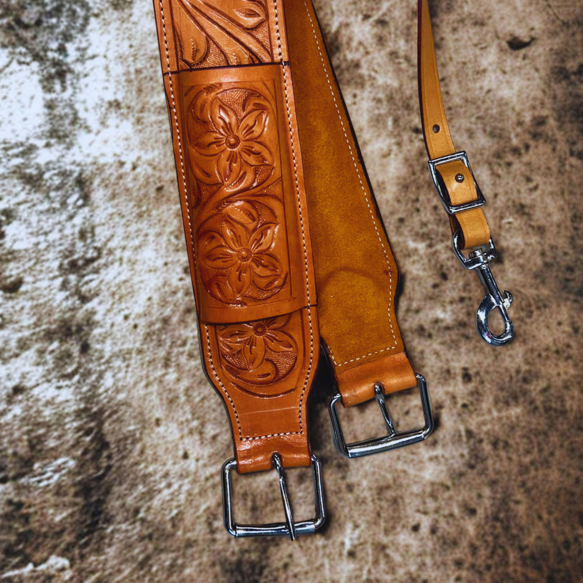 Western Leather Horse Saddle Girth Cinch Belt A156476