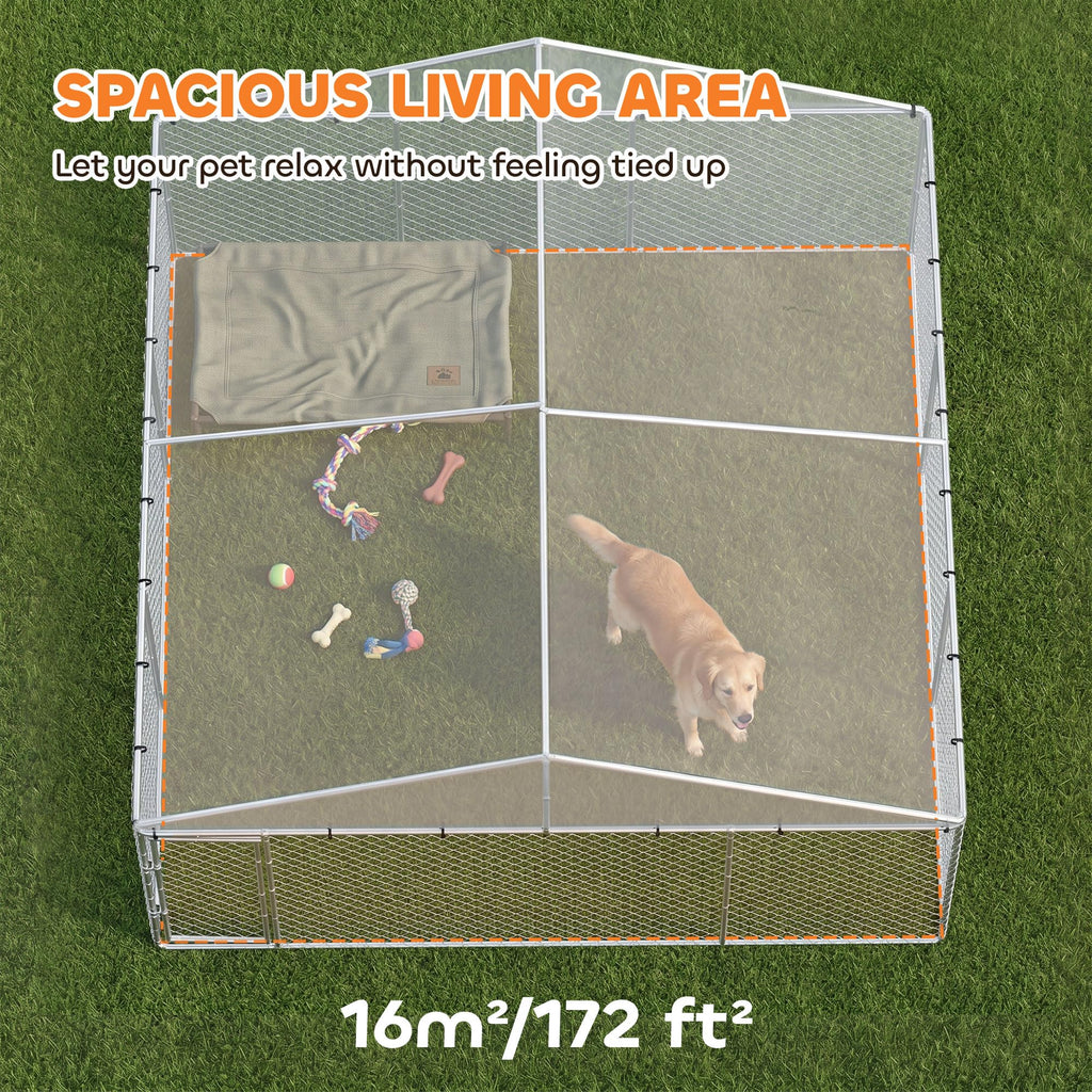 Extra Large Outdoor Dog Kennel 13' x 13' x 6.5' K899766