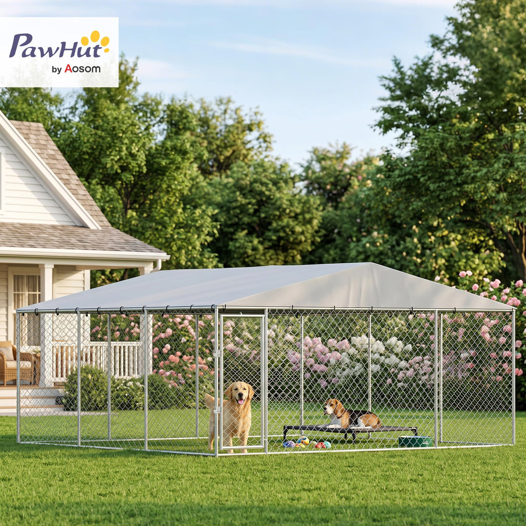 Extra Large Outdoor Dog Kennel 13' x 13' x 6.5' K899766